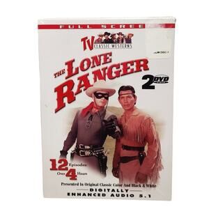 The Lone Ranger 2 DVD Box Set With 12 Episodes Digitally Mastered 2004 Brand New